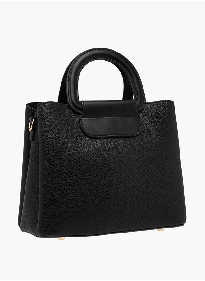 Flora Bella By Shoexpress - Women Monogram Print Tote Bag with Handles and Detachable Strap - Image 1