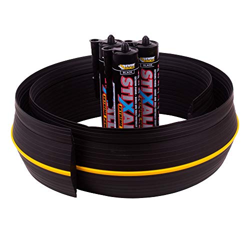 Weather Defender 20'8"/6.3m Weather Defender® XL | Ultimate Garage Door Threshold Seal Kit with Adhesive & Garage Door Bottom Weather Stripping - Image 2