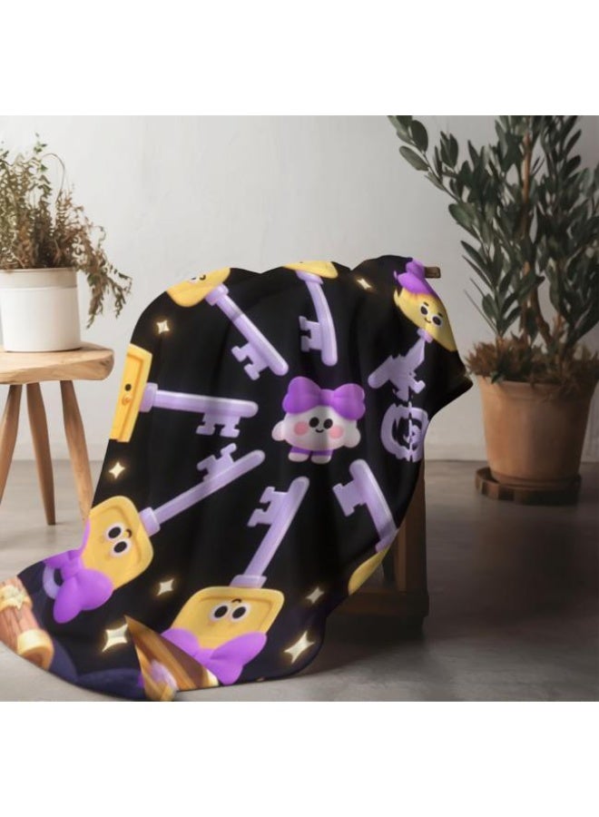 general Wisdom Fairy (latest) flannel thin blanket (warm and comfortable, suitable for sleep, game use, dust and sandproof) 150cm*200cm - 65 - Image 3