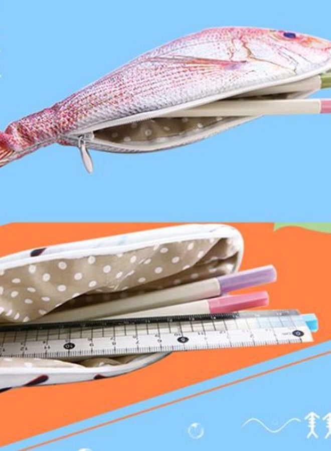 نيبمينينت مقلمة بسحاب بنمط سمكة وردي / فضي - Image 2