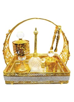 Bosidin Elegant Design Incense Burner Set Arabic Oud Censer Bakhoor Perfume Holder for Home and Office Fragrance  - Image 1
