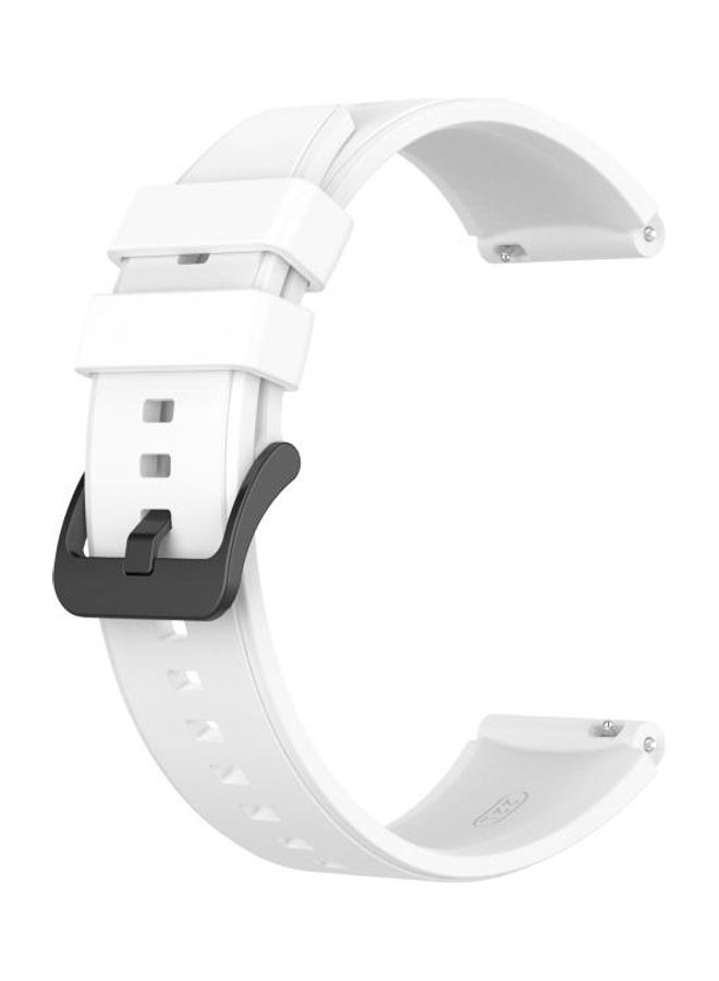 NIBEMINENT Silicone Replacement Strap For Huawei Watch GT2 Pro White - Image 1