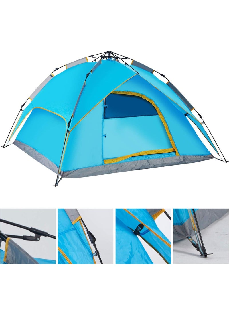 Easy Set-up Tents, Hand Set Up Camping Tent, Multifunctional and Detachable for use 4 Venting, Design Automatic Instant Tent Outdoor Waterproof (Multicolour)