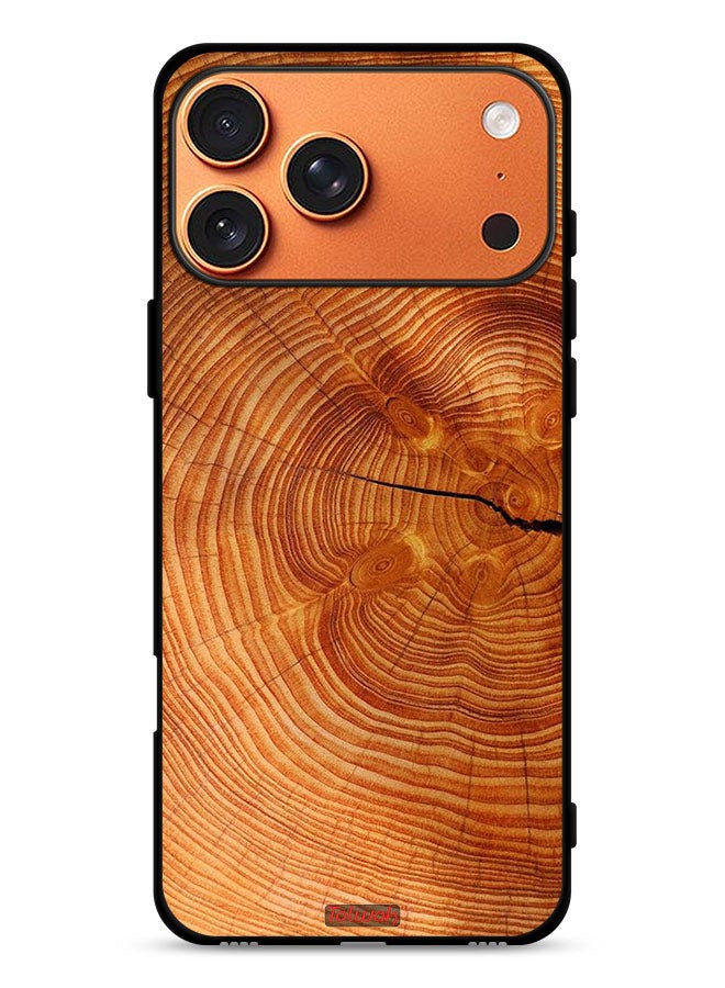 Tolwak Apple iPhone 17 Pro Max Protective Case Cover Crack Wood - Image 1