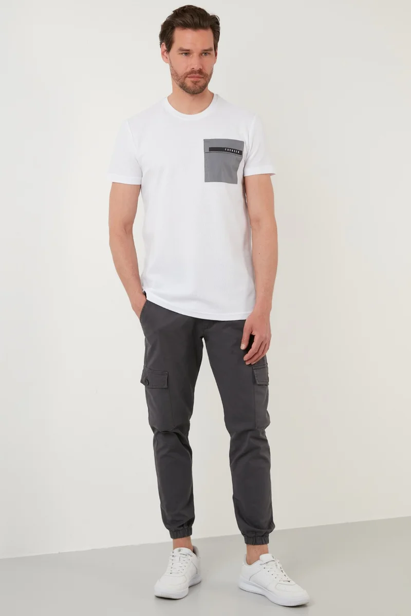 Buratti Printed Slim Fit Crew Neck Cotton T Shirt Men's T Shirt 5902351