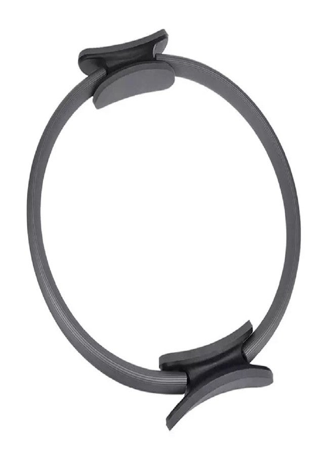LAFILLETTE Pilates Ring 15" Fitness Circle - Lightweight & Dual Foam Padded Handles | Yoga Ring for Toning Arms, Thighs/Legs & Core, Thigh Workout, Thigh Toner, Inner Thigh Exercise Equipment (Gray) - Image 1