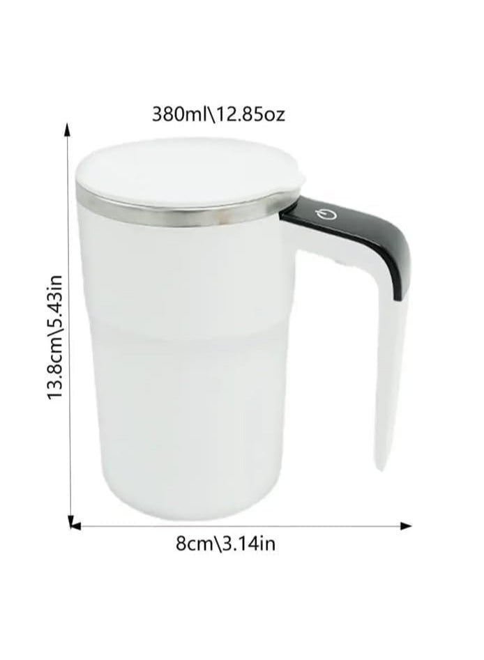 Automatic stirring coffee cup, Auto Magnetic Coffee Mug with LED Display Temperature, Rechargeable Automatic Stirring Mug - Image 4