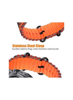 Dado Silicone Hole Wavy strap 22 mm Compatible with Garmin Fenix 7 | Fenix 6 | Fenix 5 | 6 Pro | 5 Plus | Approach S60  - Image 4