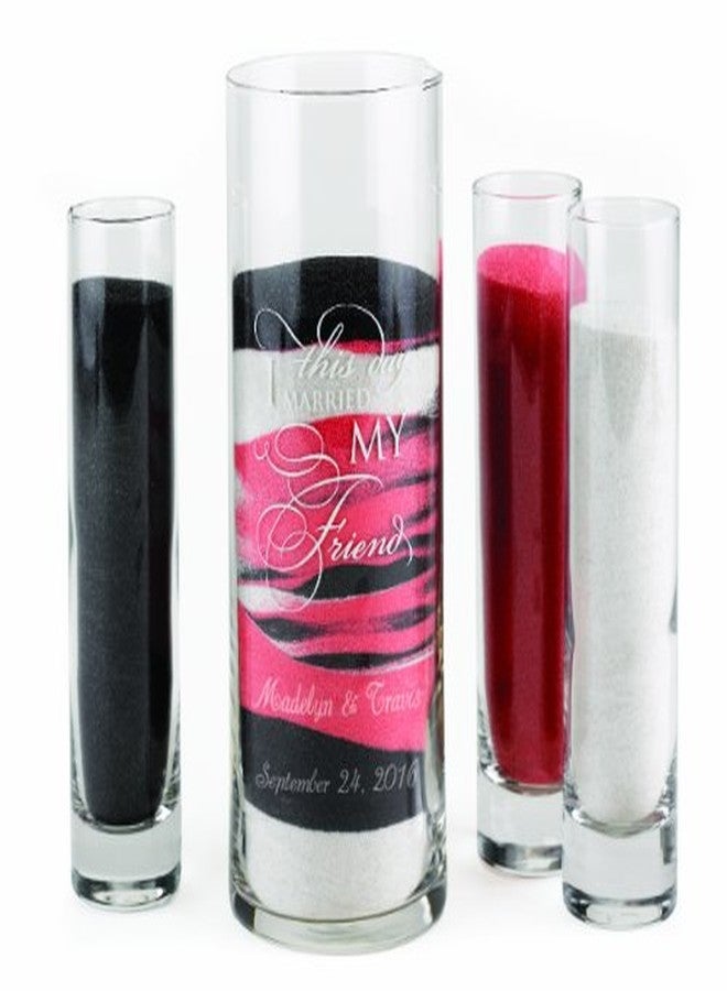 Hortense B. Hewitt Wedding Accessories Single Small Sand Ceremony Cylinder or Vase, 7.5-Inch, Clear (22909) - Image 5