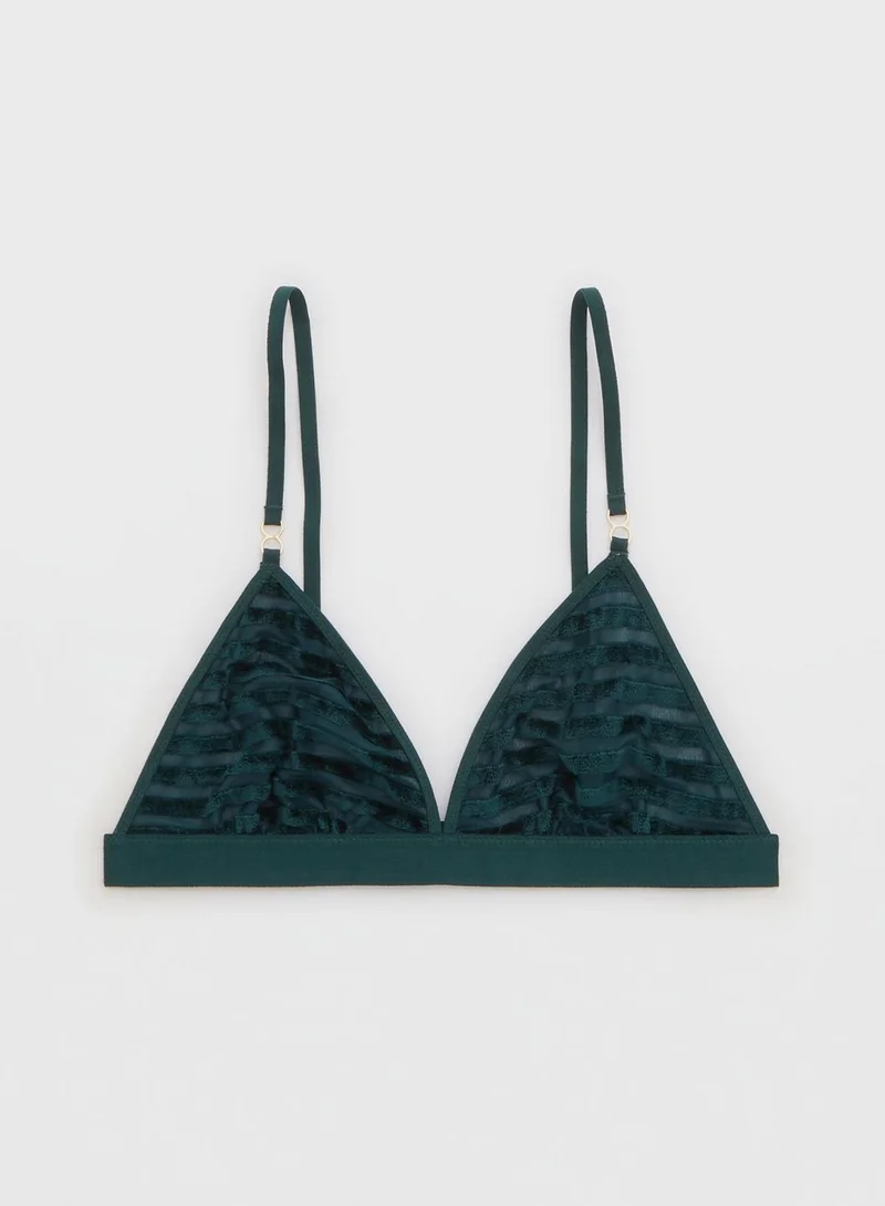 Aerie Triangular Stripe Bralette