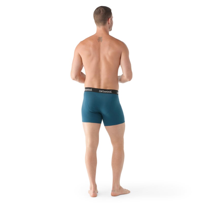 Smartwool Men's Active Boxer Brief Boxed, Breathable Merino Wool Boxer Briefs for Everyday - Twilight Blue - Large - Image 3