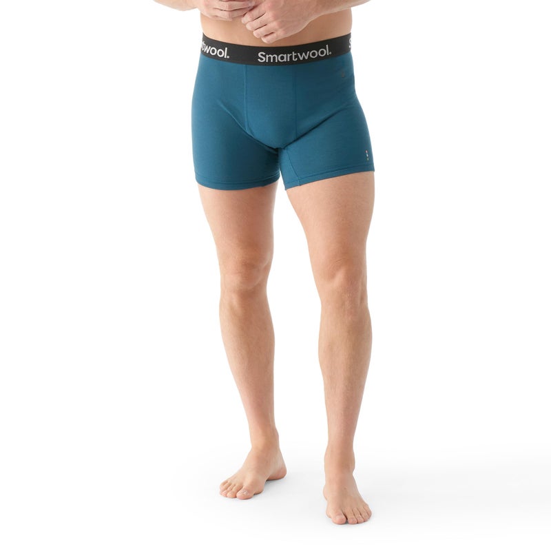 Smartwool Men's Active Boxer Brief Boxed, Breathable Merino Wool Boxer Briefs for Everyday - Twilight Blue - Large - Image 2