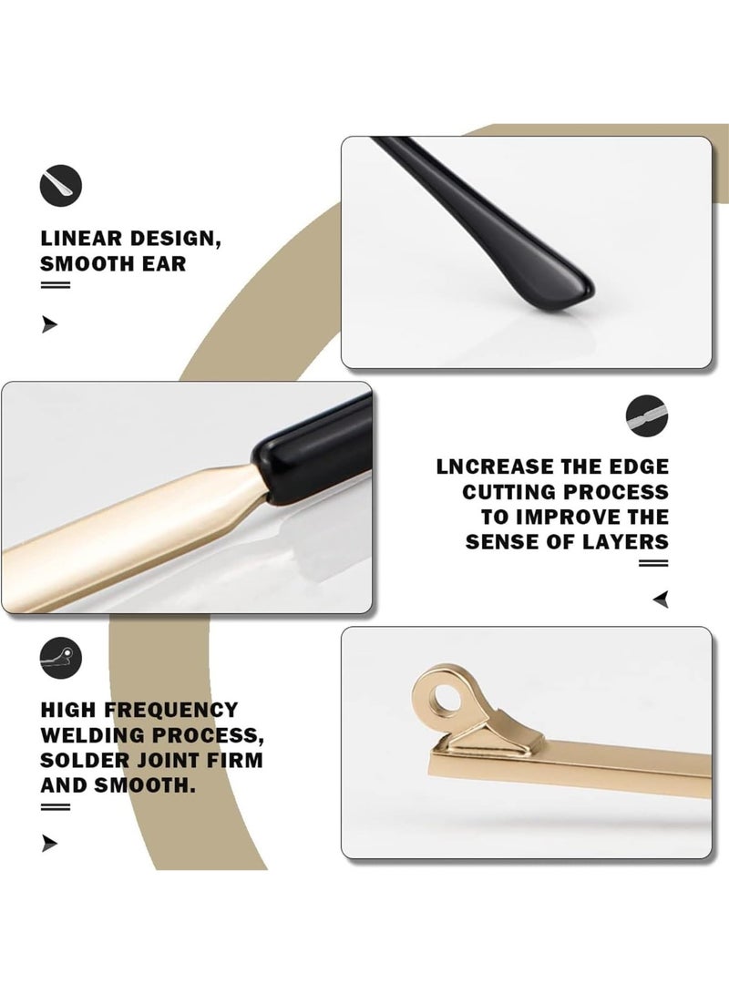 1 Pair Metal Eyeglass Replacement Arm, Eyewear Frame Temple Replacement Universal Sunglasses Arm Legs Replacement for Thin Metal Glasses, Sunglasses (Color : Gold) - Image 5