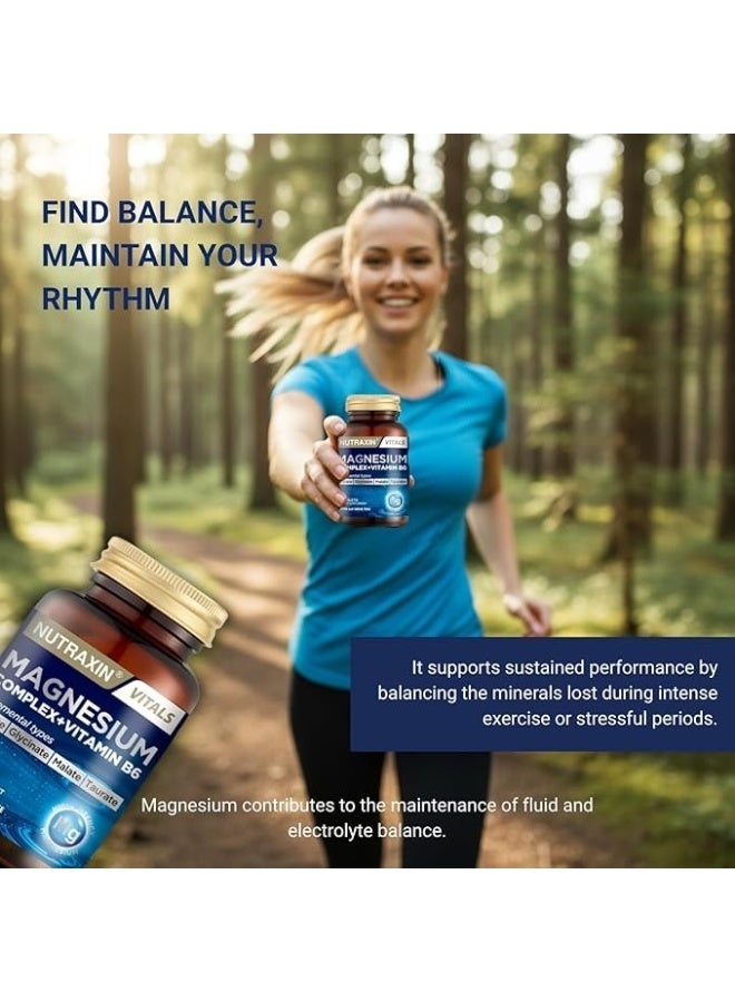 نوتركسين مركب المغنيسيوم نيوتراكسين - مزيج من السترات والجليسينات والمالات والتورين - 60 قرصًا - Image 2