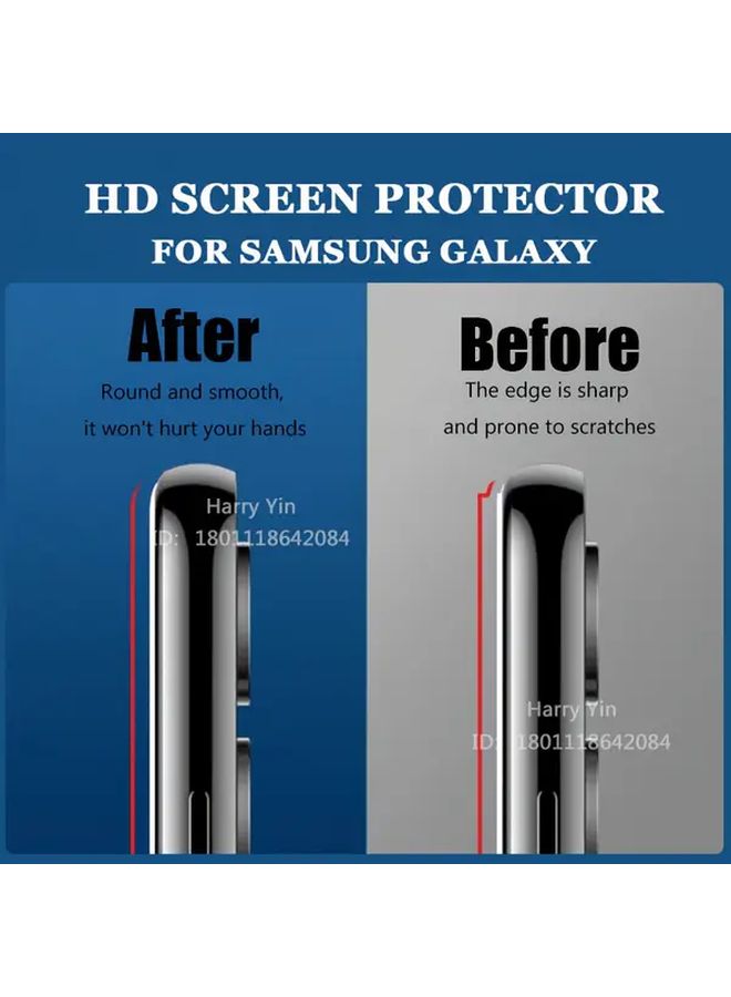 واقي شاشة زجاجي مقوى عالي الجودة من Black Edge، عبوة من 3 قطع لهاتف Galaxy F42 5G - Image 5