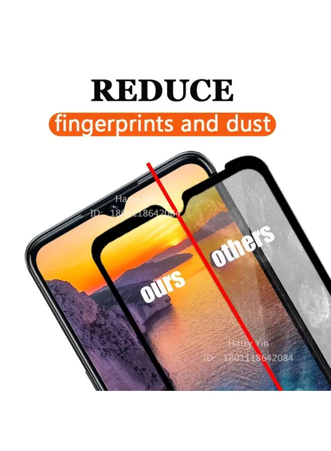 واقي شاشة زجاجي مقوى عالي الجودة من Black Edge، عبوة من 3 قطع لهاتف Galaxy F42 5G - Image 4