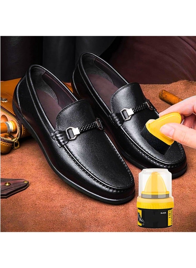 تشيس اب مجموعة العناية بالجلد مع 50 مل من ملمعات الأحذية السوداء والشفافة - مجموعة احترافية لتلميع وتنظيف الأحذية والحقائب؛ تُرمم وتُنظف وتُلمّع - مناسبة لجميع أنواع الجلود - Image 3