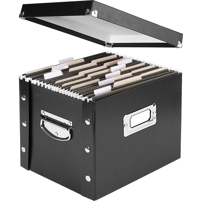 Snap-N-Store SnapNStore LetterSize File Box Black SNS01533