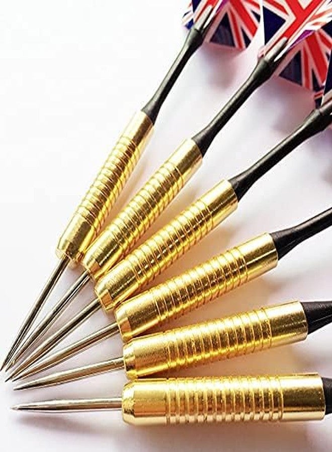 GymWar Professional Steel Point Darts | Precision Metal Tip Dart Set for Adults | Pack of 6 - Image 1