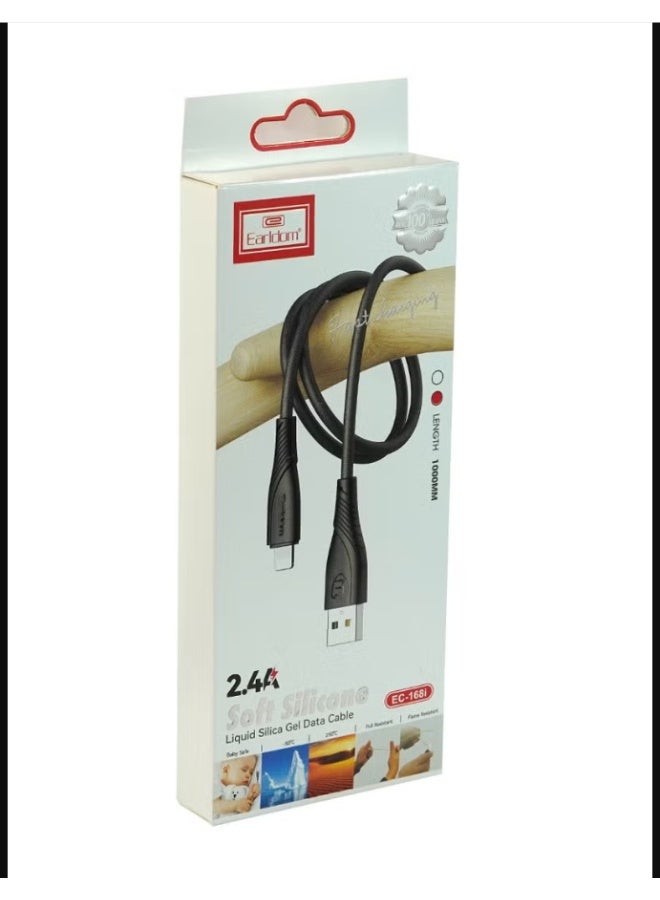 Earldom USB to Lightning Cable EC-168I Soft Silicone (2.4A) - Image 2