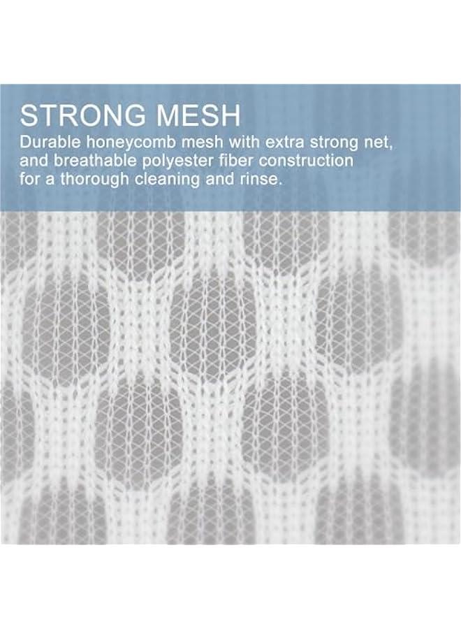 3Pcs Durable Honeycomb Mesh Laundry Bags for Delicates, Lingerie Wash Bag 7 x 7 x 6 Inches - Image 2