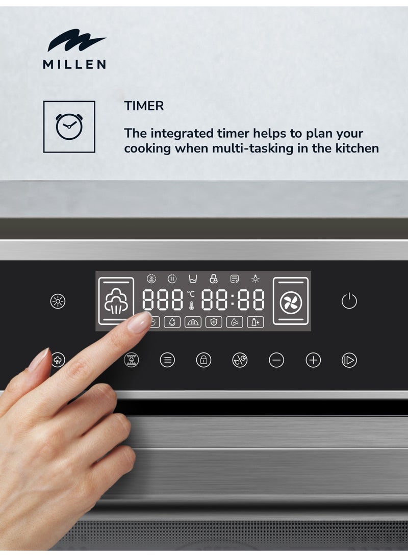 MILLEN 60cm Built In Electric Combi Steam Oven, 38 Smart Recipes, 50L - 3Y Warranty, MEOS 451 IX Stainless Steel - Image 4