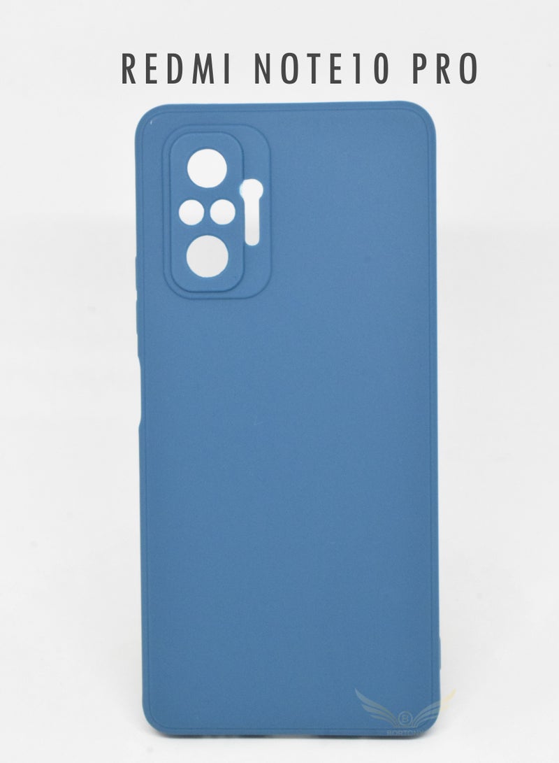 BORTONY Redmi Note 10 Pro Case,Liquid Silicone Protective Case Cover With Camera Protection For Xiaomi Redmi Note 10 Pro - Image 1