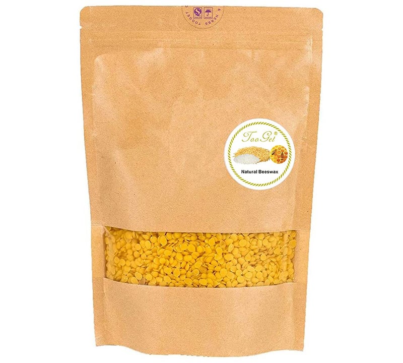 TooGet Pure Yellow Beeswax Pellets, Natural Beeswax Beads, Beeswax Pastilles - Premium Quality, Cosmetic Grade - 14 OZ - Image 2