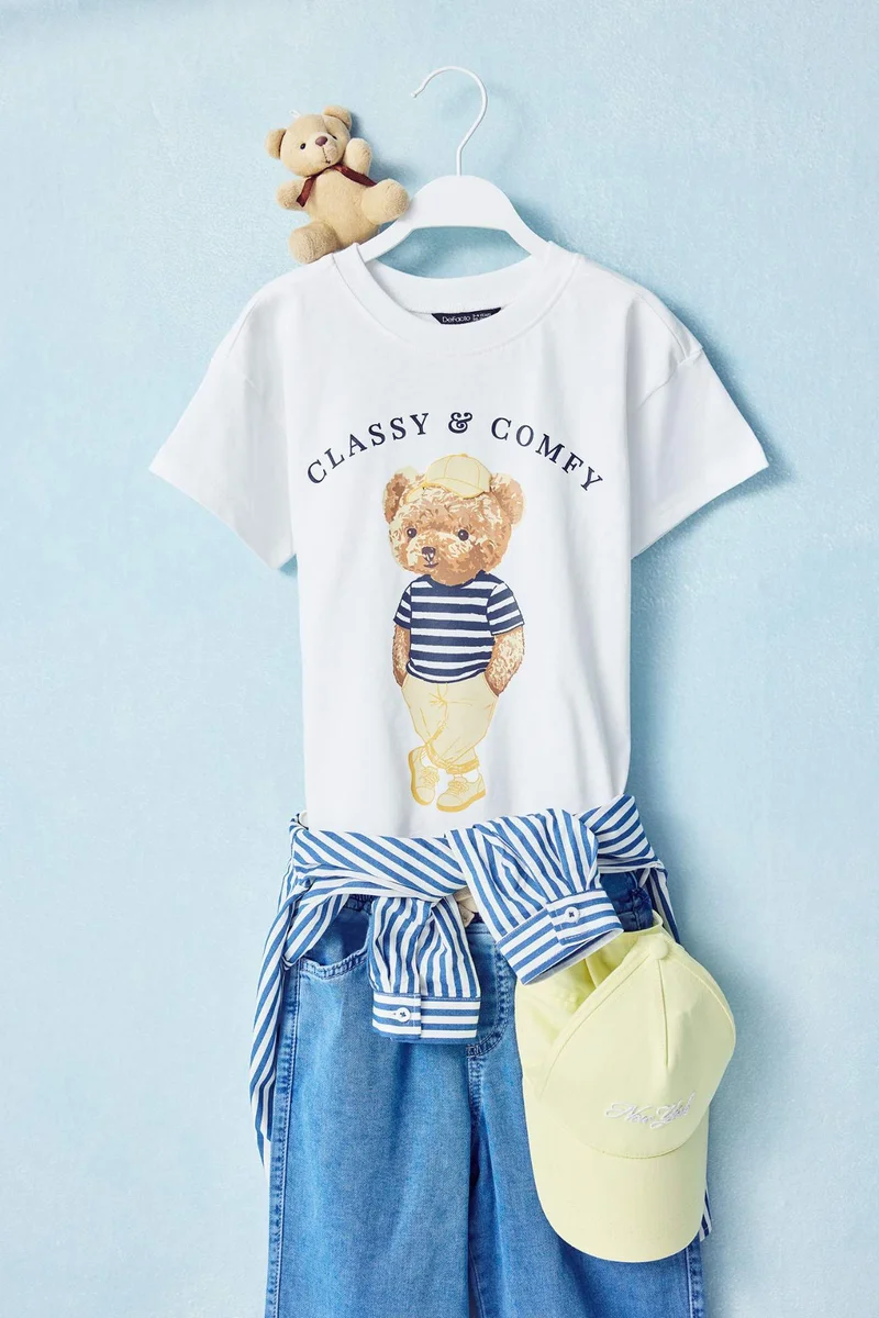 ديفاكتو Baby Boy Regular Fit Short Sleeve T-Shirt