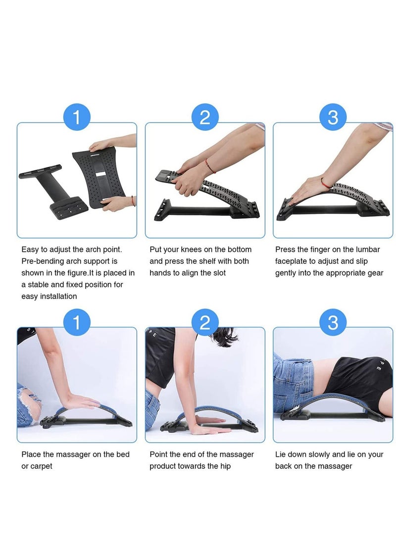 إسكدنيا جهاز شد الظهر، جهاز دعم أسفل الظهر، جهاز تدليك الظهر متعدد المستويات، جهاز شد الظهر القطني، لمن يعانون من آلام عرق النسا وأسفل الظهر والظهر - Image 4