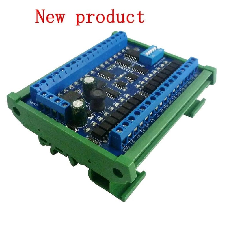 16CH RS485 PLC Relay Module Modbus RTU Expansion Board With Din Rail Box For Remote Control Switch - Image 3