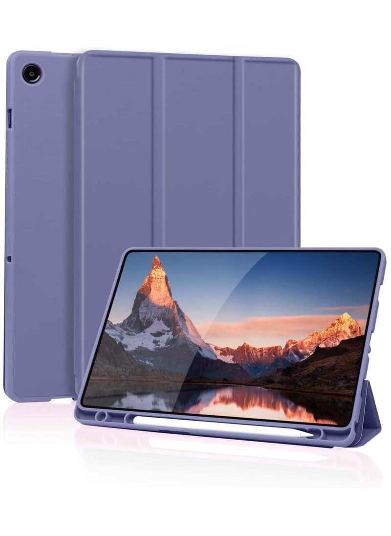 TIGER Case Compatible with Samsung Galaxy Tab A9 Plus / A9+ 11 Inch (2023, SM-X210/X216/X218) – Trifold Stand Case with Pen Holder, Auto Sleep/Wake Protective Cover, Blue Grey - Image 1