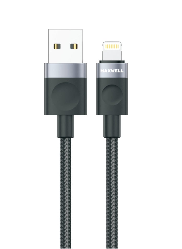 Maxwell Electronics Maxwell Voltix Series Cable USB-A Compatible with Lightning Fast Charging Cable (1Meter) Compatible with iPhone 14 Pro Max, 14 Plus, 14, 13 Pro Max, 13 Pro, 13 etc. 