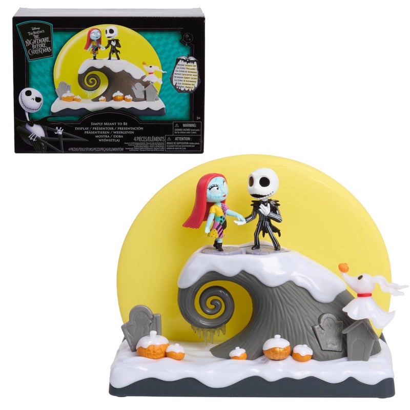 Just Play Disney Tim Burtons The Nightmare Before Christmas Simply Meant to Be Display Jack Skellington and Sally Collectible Figurines Kids Toys for Ages 3 Up by Just Play - Image 3