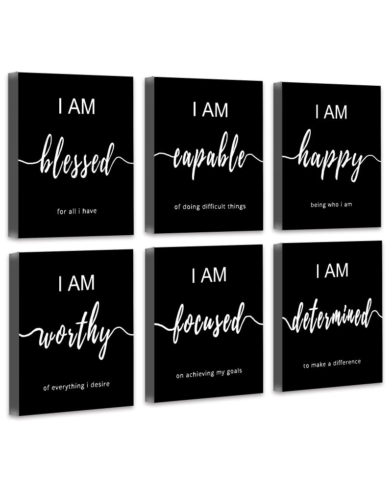 Drsoum Inspirational Wall Art Office Decor Motivational Wall Art Prints for Office Bedroom Living Room Classroom 8x10FRAMED