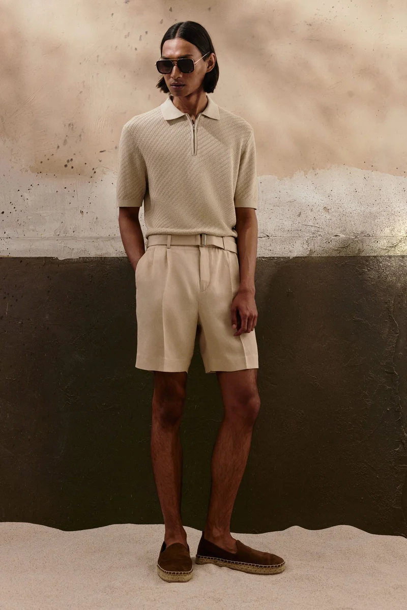 اتش اند ام تي-شيرت بولو بقصة سلِم