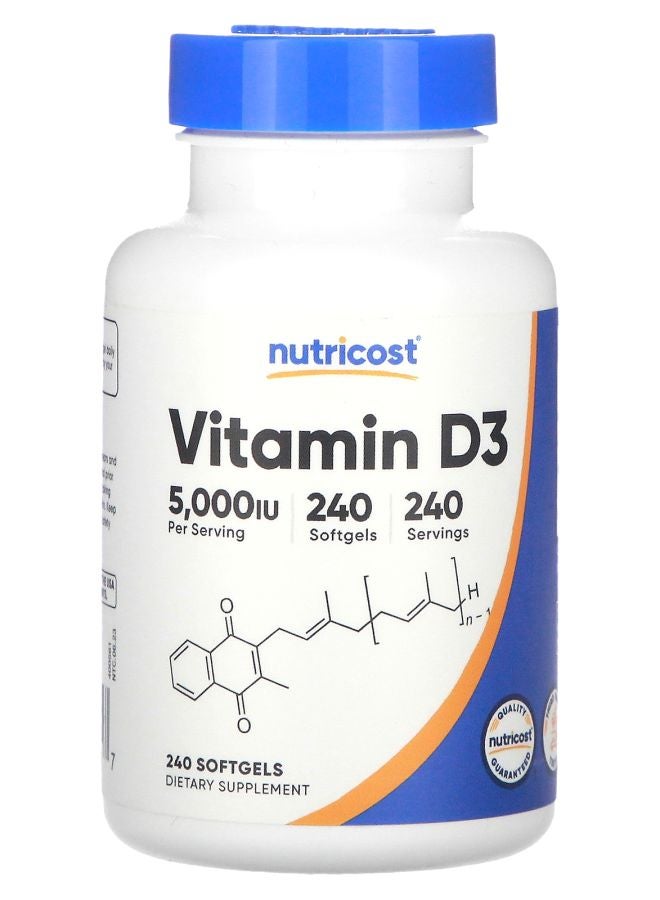Vitamin D3 5000 IU 240 Softgels