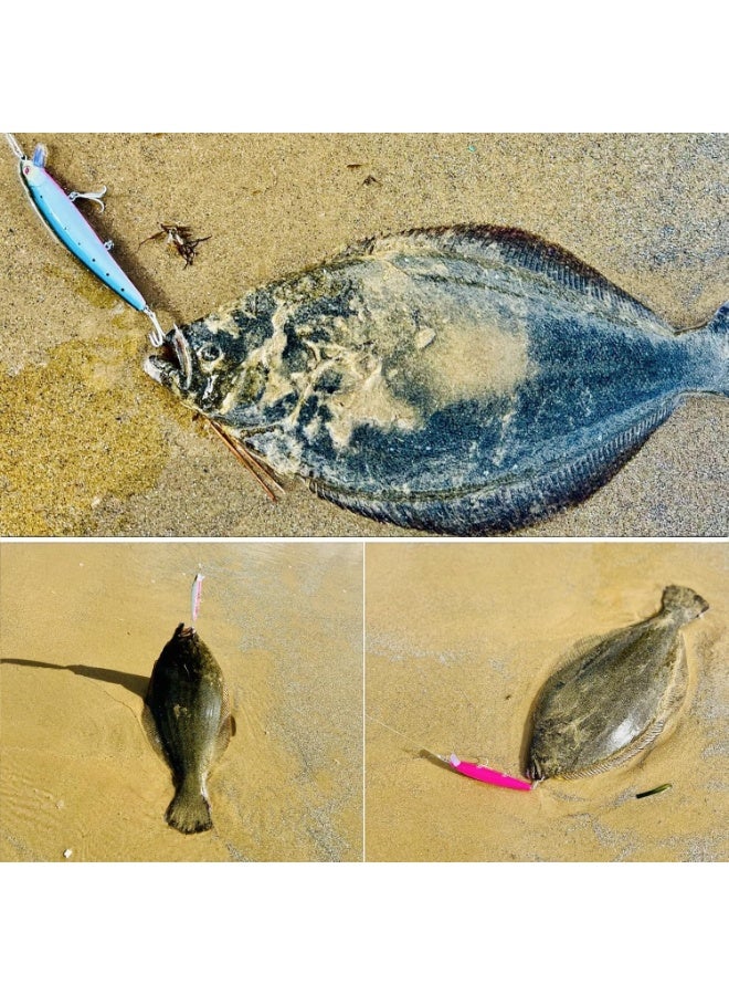 SYOSI Topwater Fishing Lures Set, Jerkbait and Crankbait Lures, Floating Bass Lure for Halibut, Striper, Trout, Panfish, Includes 0.35oz & 0.49oz Weights with Storage Box (5-Piece) - Image 2