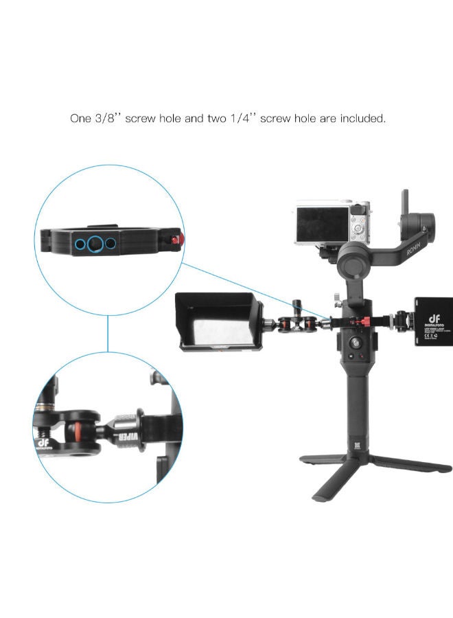 NIBEMINENT Gimbal Stabilizer Metal Extend Adapter Ring For DJI Ronin SC Black  - Image 4