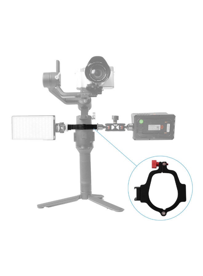 NIBEMINENT Gimbal Stabilizer Metal Extend Adapter Ring For DJI Ronin SC Black  - Image 2