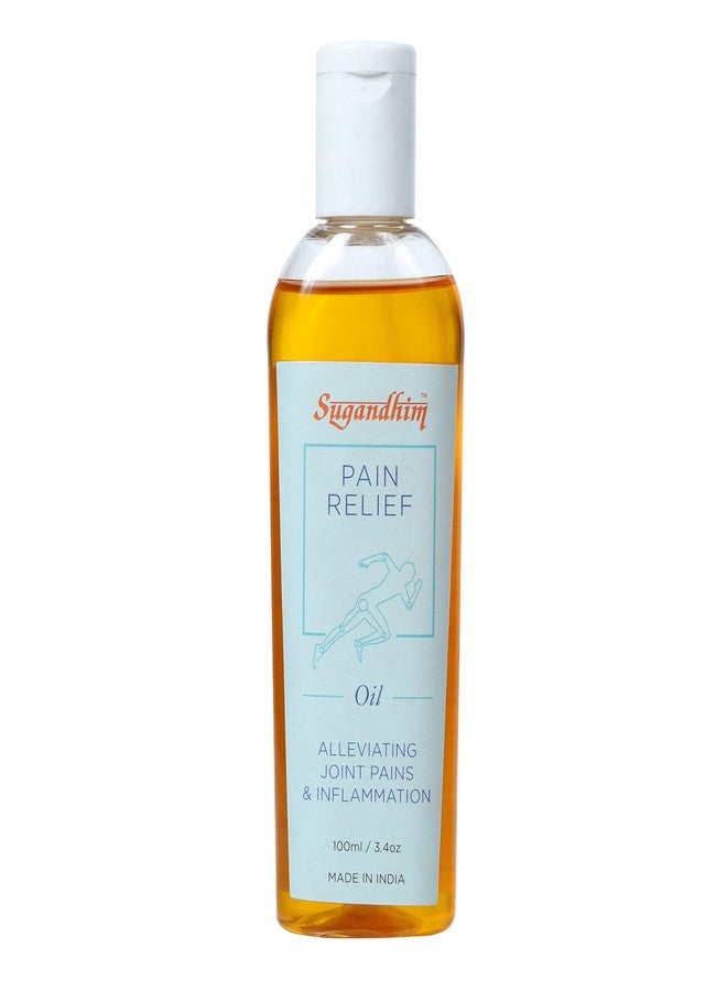 Sugandhim Pain Relief Oil, 1 X 100ml 100% Natural & Ayurvedic, No Chemical, Blend Of Malkangani, Nagarmotha, Frankincense & Lavender Essential oils, Made In India - Image 1