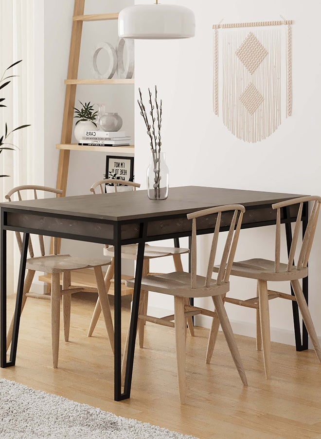 Mourah Home Pal Extendable Dining Table - Dark Brown - 2 Years Warranty  - Image 1