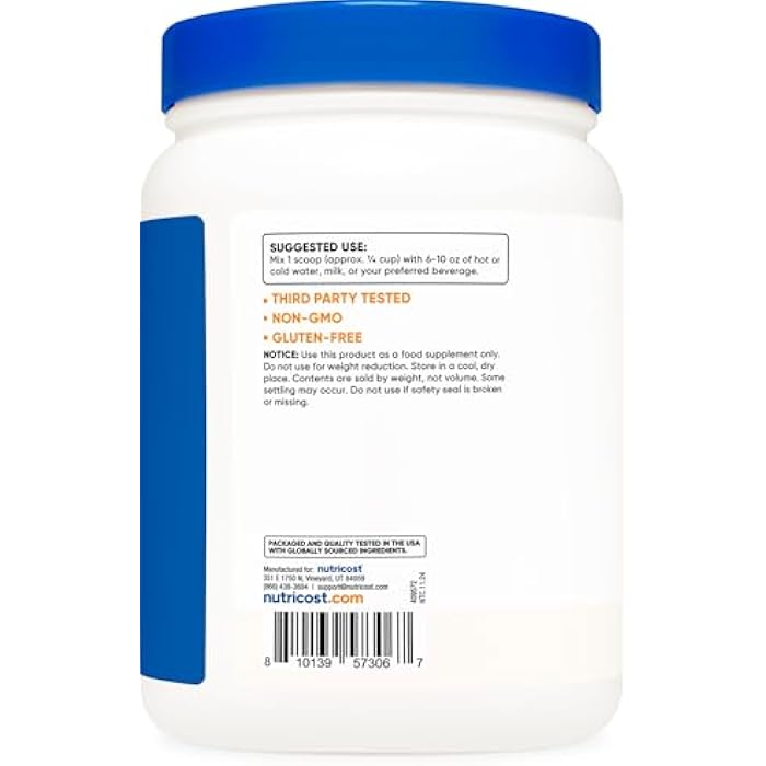 Nutricost Beef Bone Broth Protein Powder Unflavored (20 Servings) - Gluten-Free, GMO-Free - Image 4