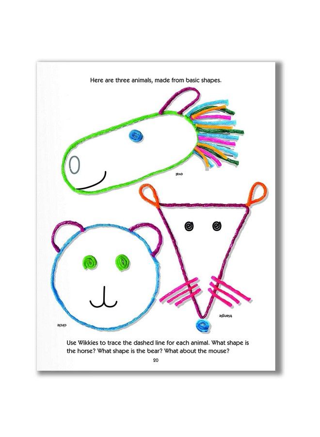 WikkiStix Arts And Crafts For Kids Activity Book Includes 30 Activities And 72 Wikki Stix Nontoxic Waxed Yarn Fidget Toy Reusable Molding And Sculpting Playset American Made By Wikki Stix 8.5In X 11In - Image 4