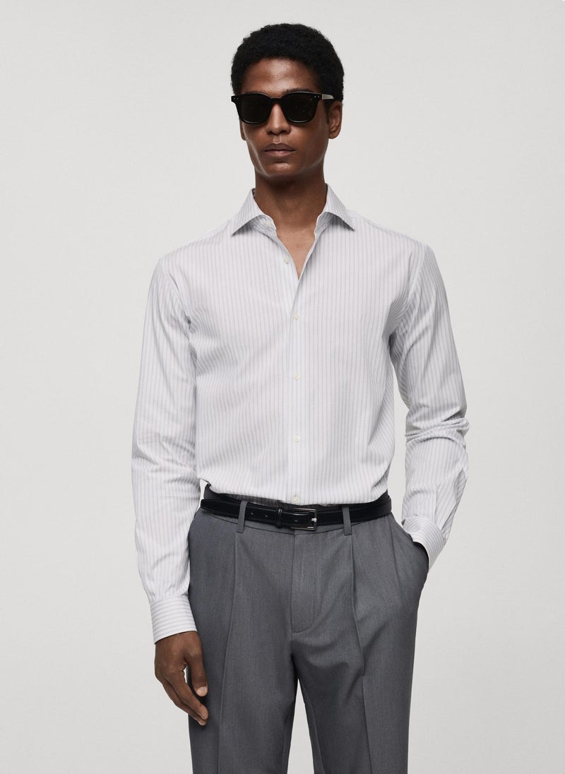 Mango Man Vecchia Long Sleeve Regular Fit Shirt  - Image 1