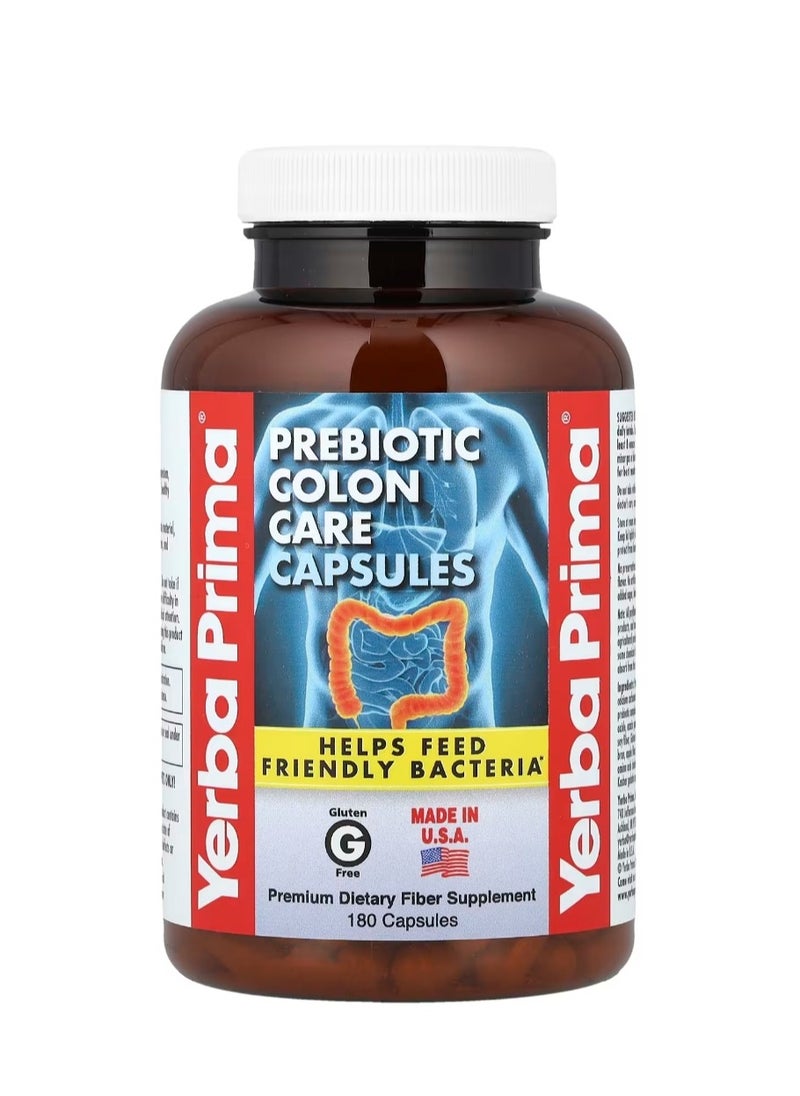 Yerba Prima Prebiotic Colon Care 180 Capsules  - Image 1
