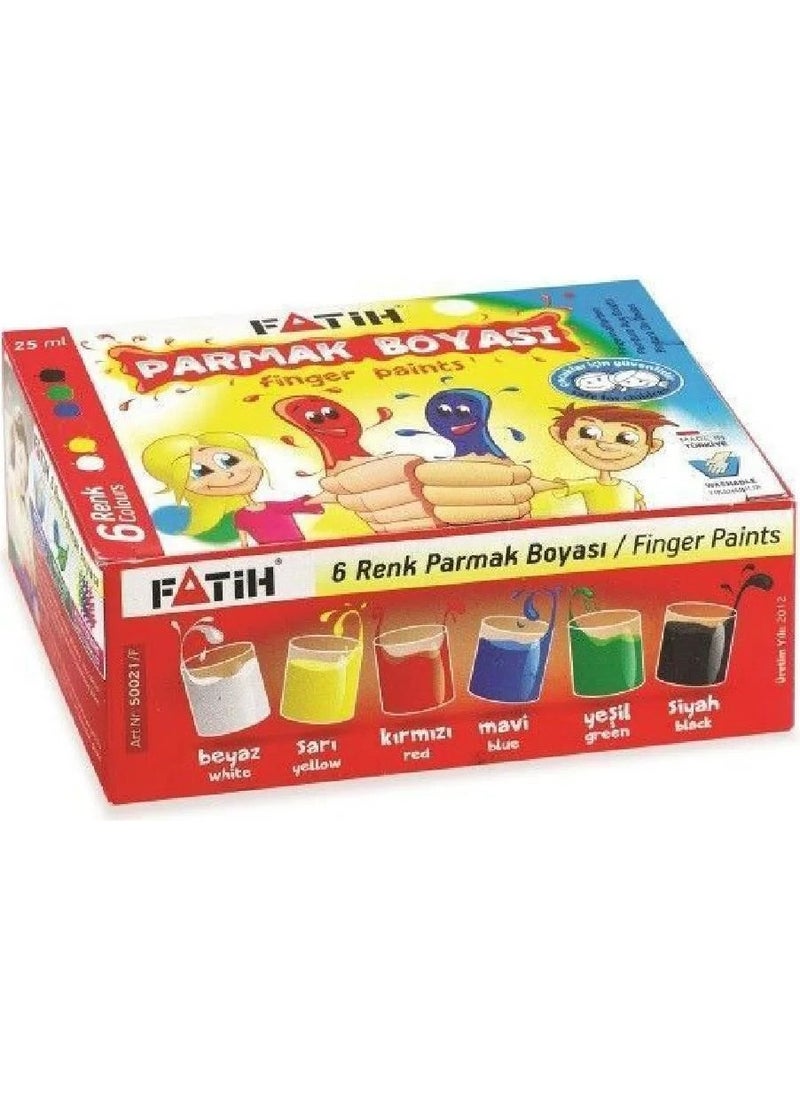 Fatih 50021 6 Color Finger Paint 