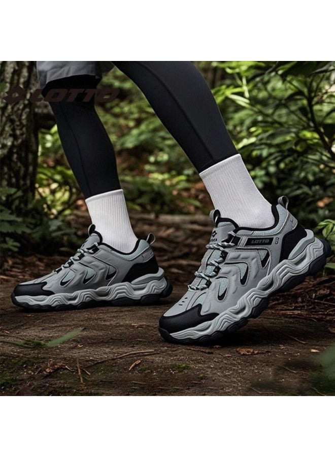 Lotto Men's Casual Running Hiking Shoes Spring Couple Sports Non-slip Trekking Shoes Men 5987 Volcano Gray Size 43 - Image 4