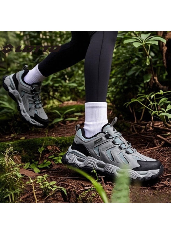 Lotto Men's Casual Running Hiking Shoes Spring Couple Sports Non-slip Trekking Shoes Men 5987 Volcano Gray Size 43 - Image 3