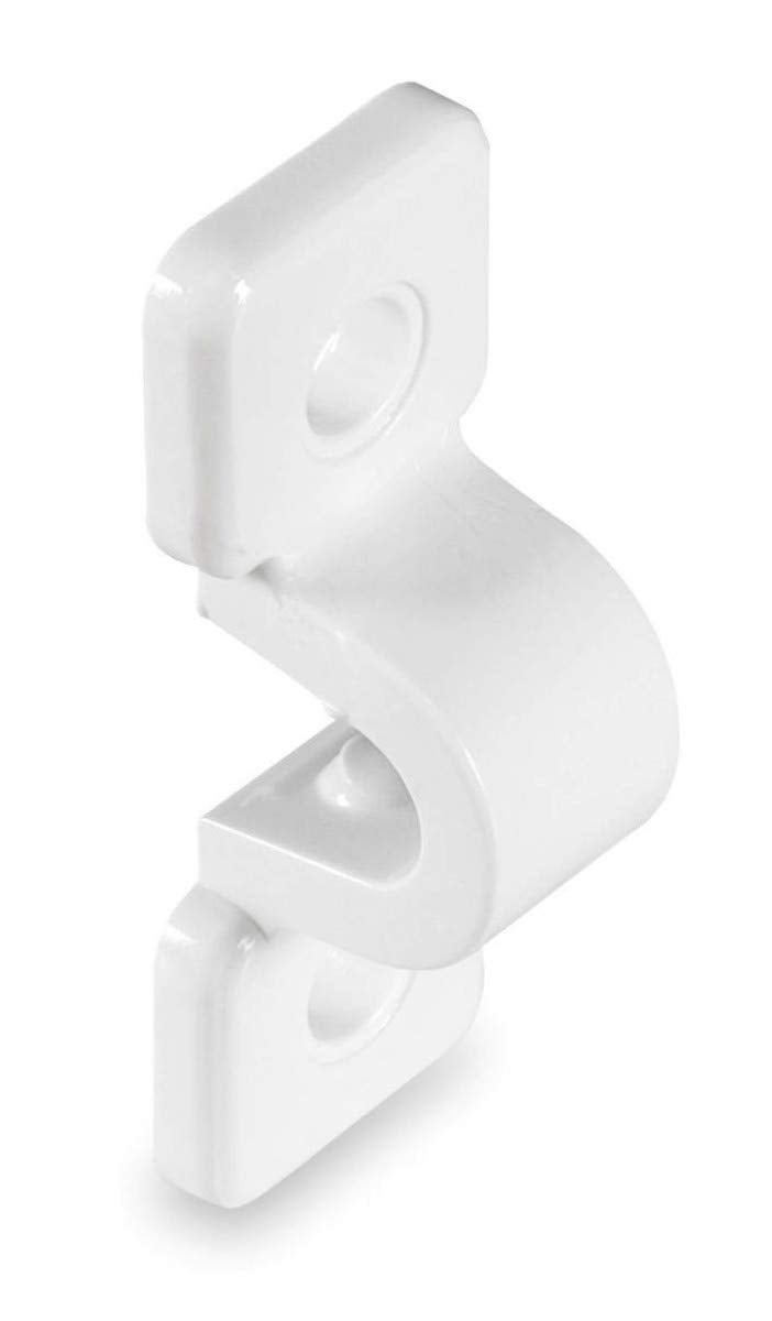 Rubbermaid FG3D30LWWHT White C-Clamp 20 Count - Image 1